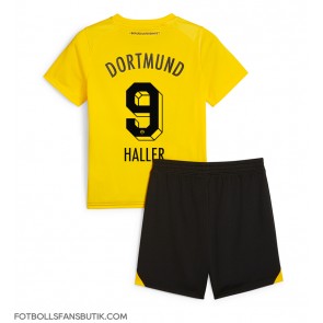 Borussia Dortmund Sebastien Haller #9 Replika Hemmatröja Barn 2023-24 Kortärmad (+ Korta byxor)